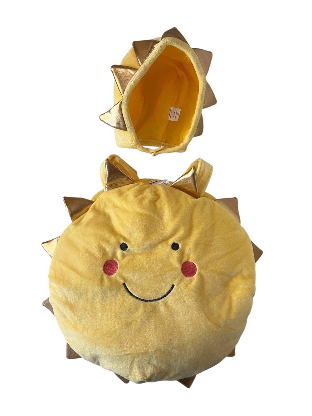 Pottery Barn Kids Yellow Plush Smiling Sun Costume